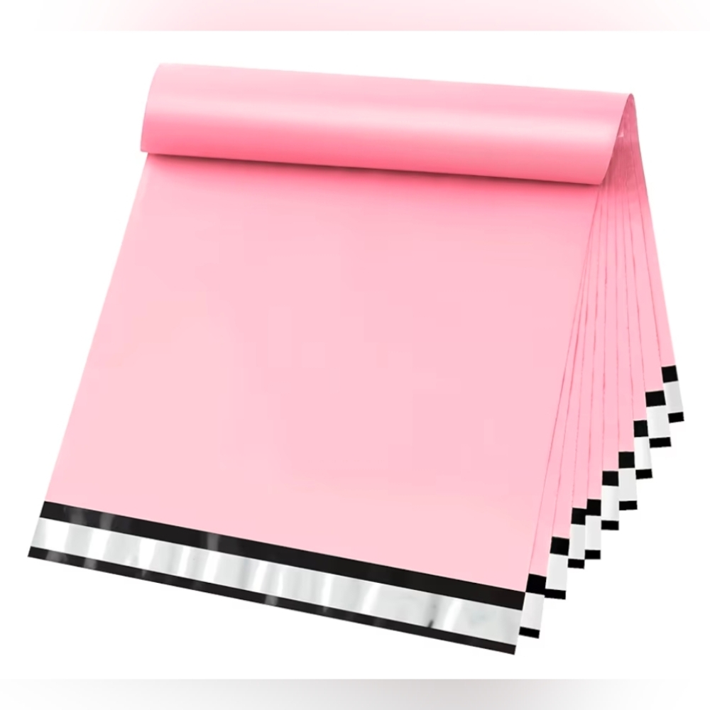 10 19X24 Poly Mailers Pink Solid